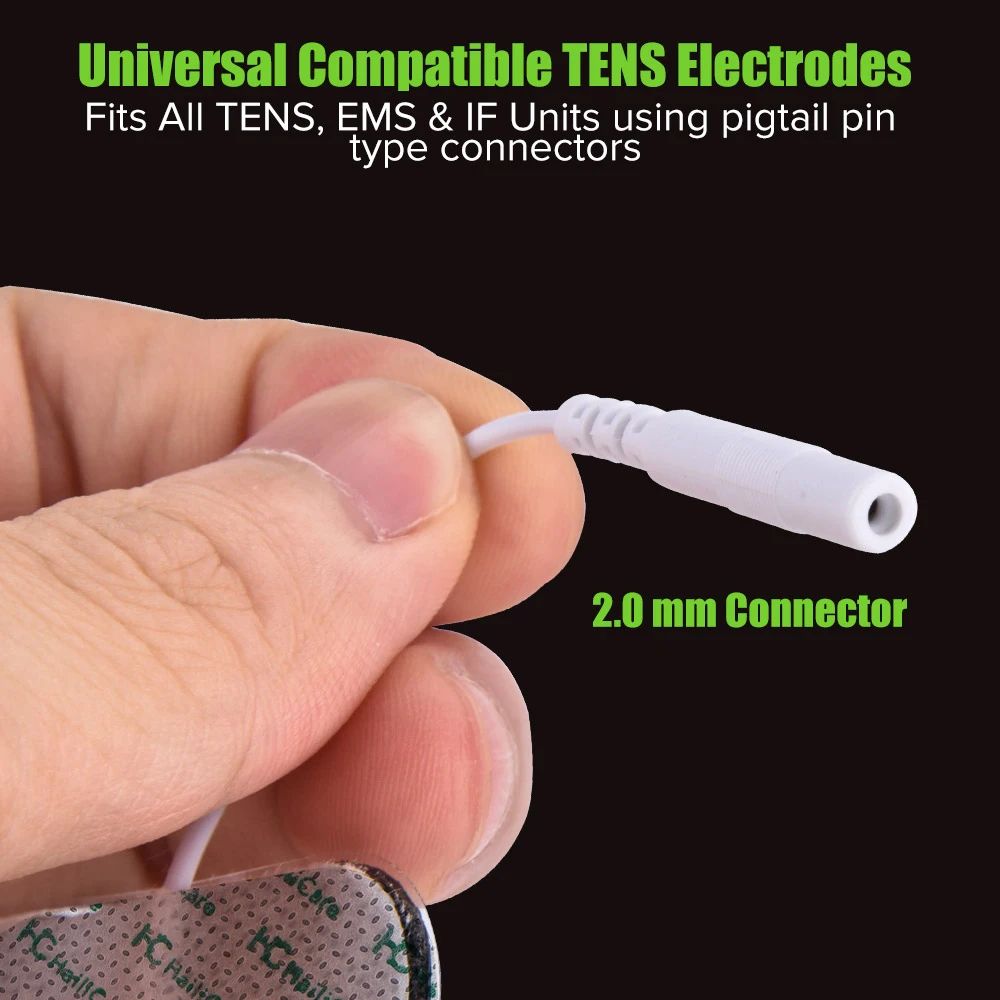 Reusable EMS TENS Electrode Pads Muscle Stimulator Replacement Gel Pads 2