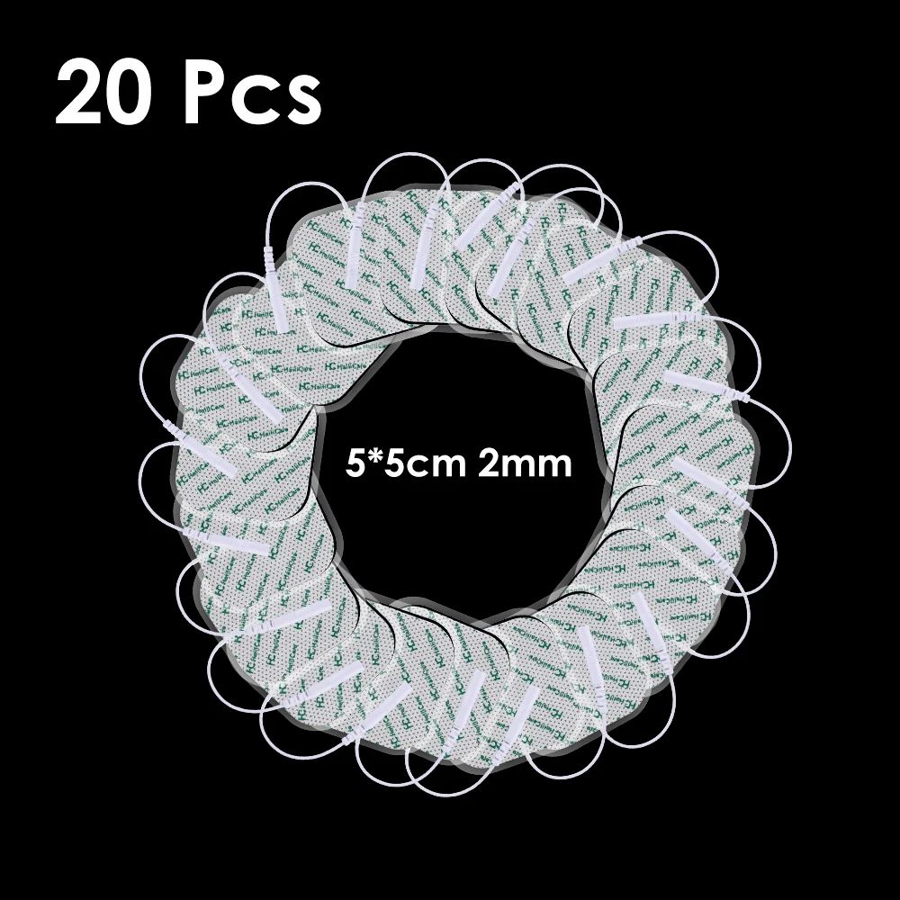Reusable EMS TENS Electrode Pads Muscle Stimulator Replacement Gel Pads 7