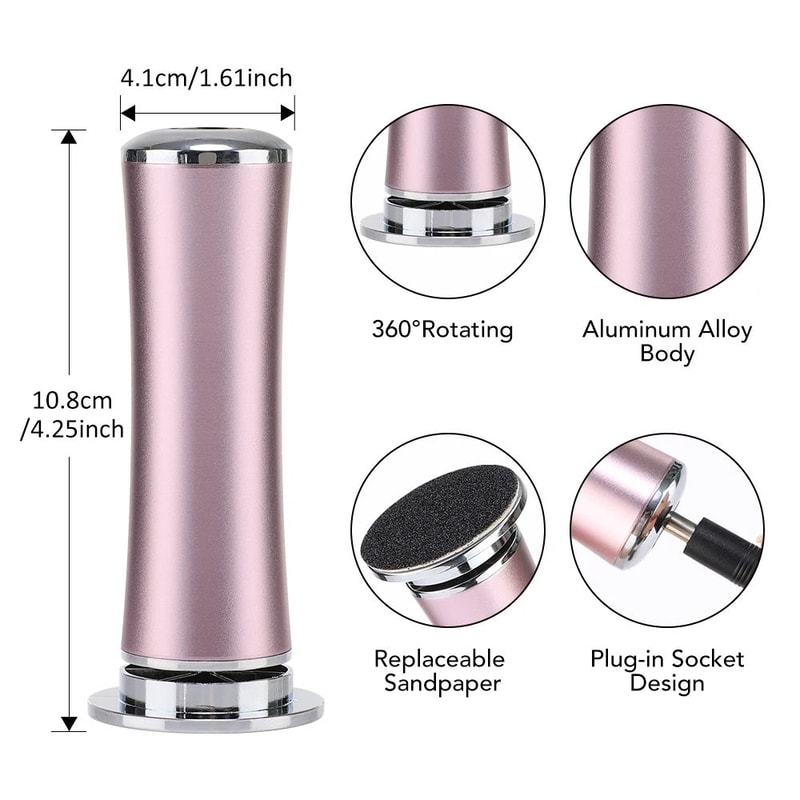 Electric Foot Callus Remover Pedicure Tool For Smooth Soft Heels 5