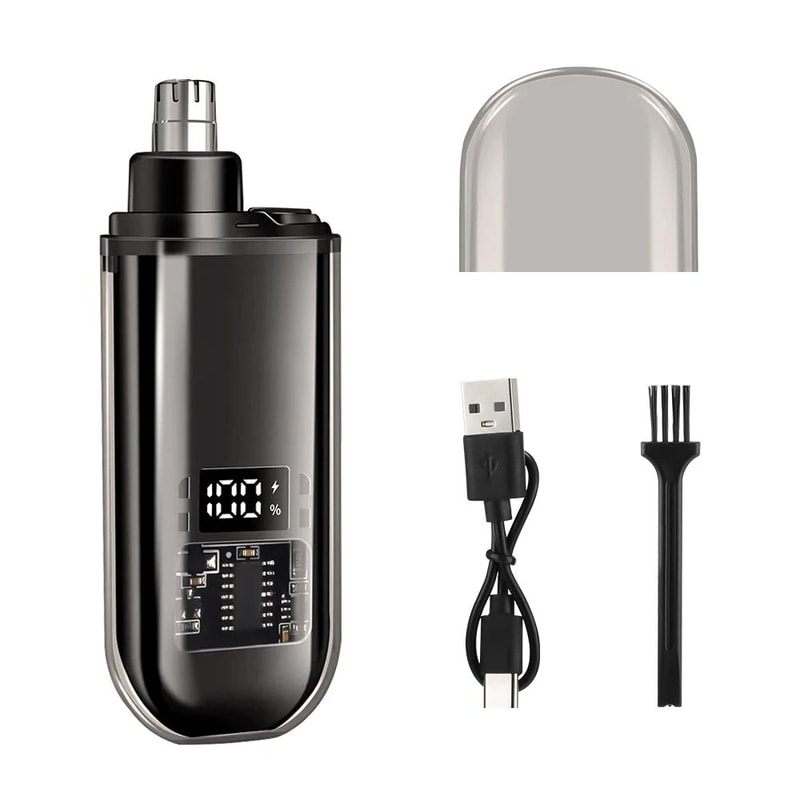 Rechargeable Nose Hair Trimmer Portable Facial Grooming Tool For Men 7