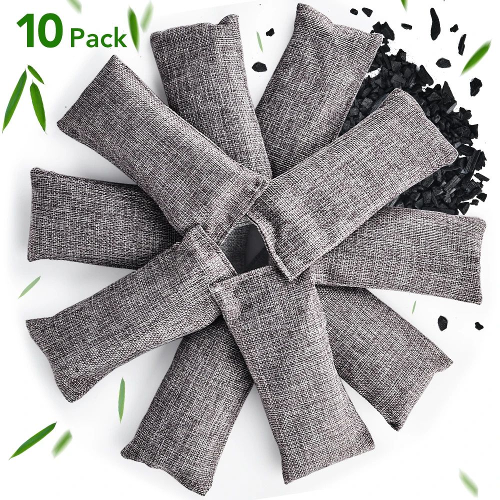 Bamboo Charcoal Air Purifying Bags Odor Absorber And Moisture Eliminator Set 0