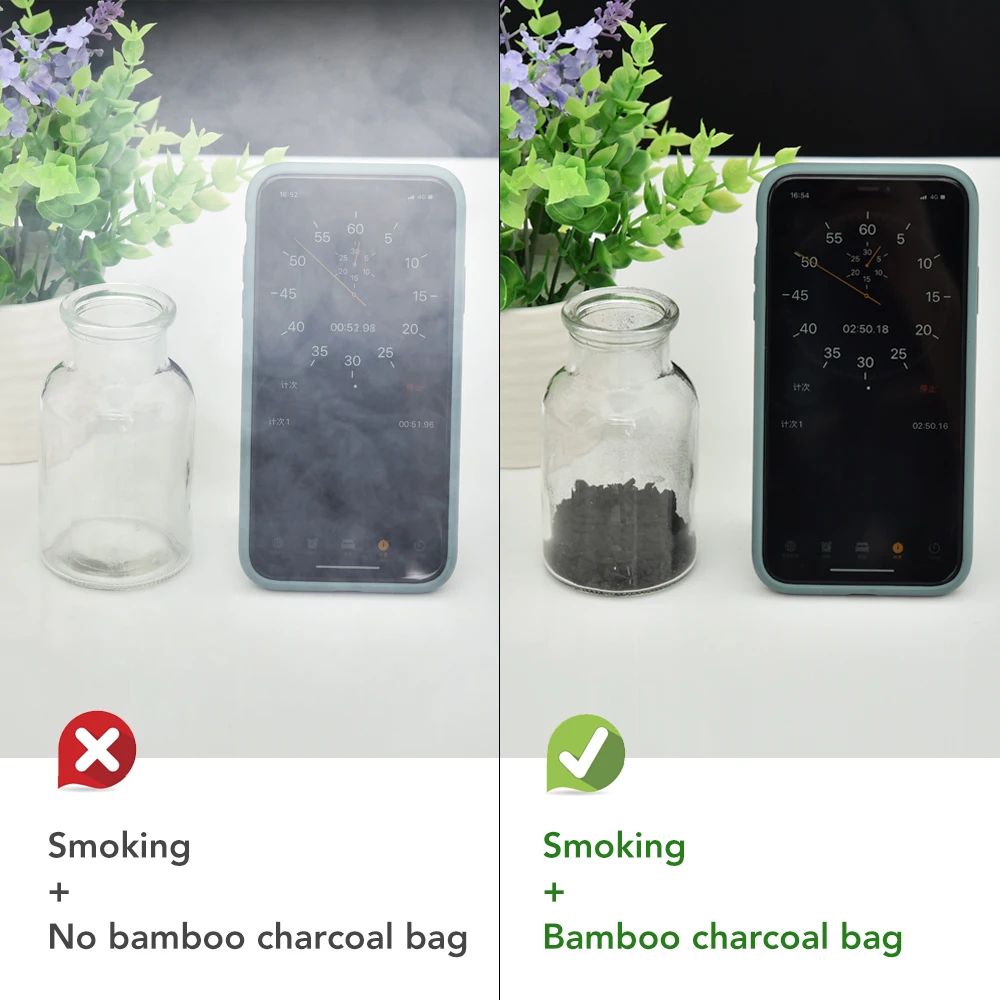 Bamboo Charcoal Air Purifying Bags Odor Absorber And Moisture Eliminator Set 4