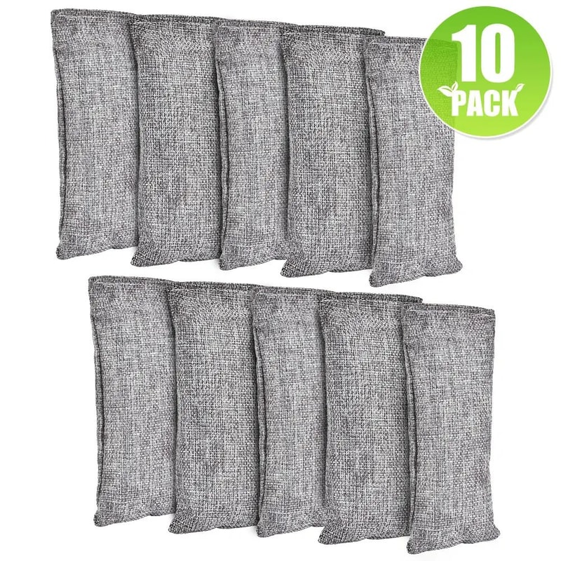 Bamboo Charcoal Air Purifying Bags Odor Absorber And Moisture Eliminator Set 6