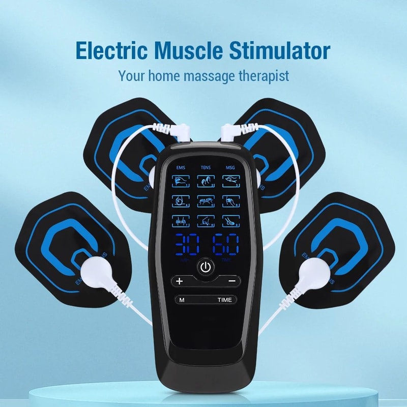 EMS Muscle Stimulator TENS Unit With Pads Electric Body Therapy Massagerms Muscle Stimulator 1