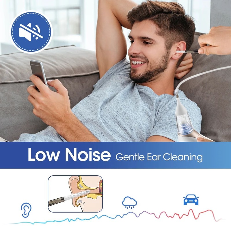 2 In 1 Electric Ear Wax Remover Ear Cleaner Vacuum With Nasal Aspirator 4