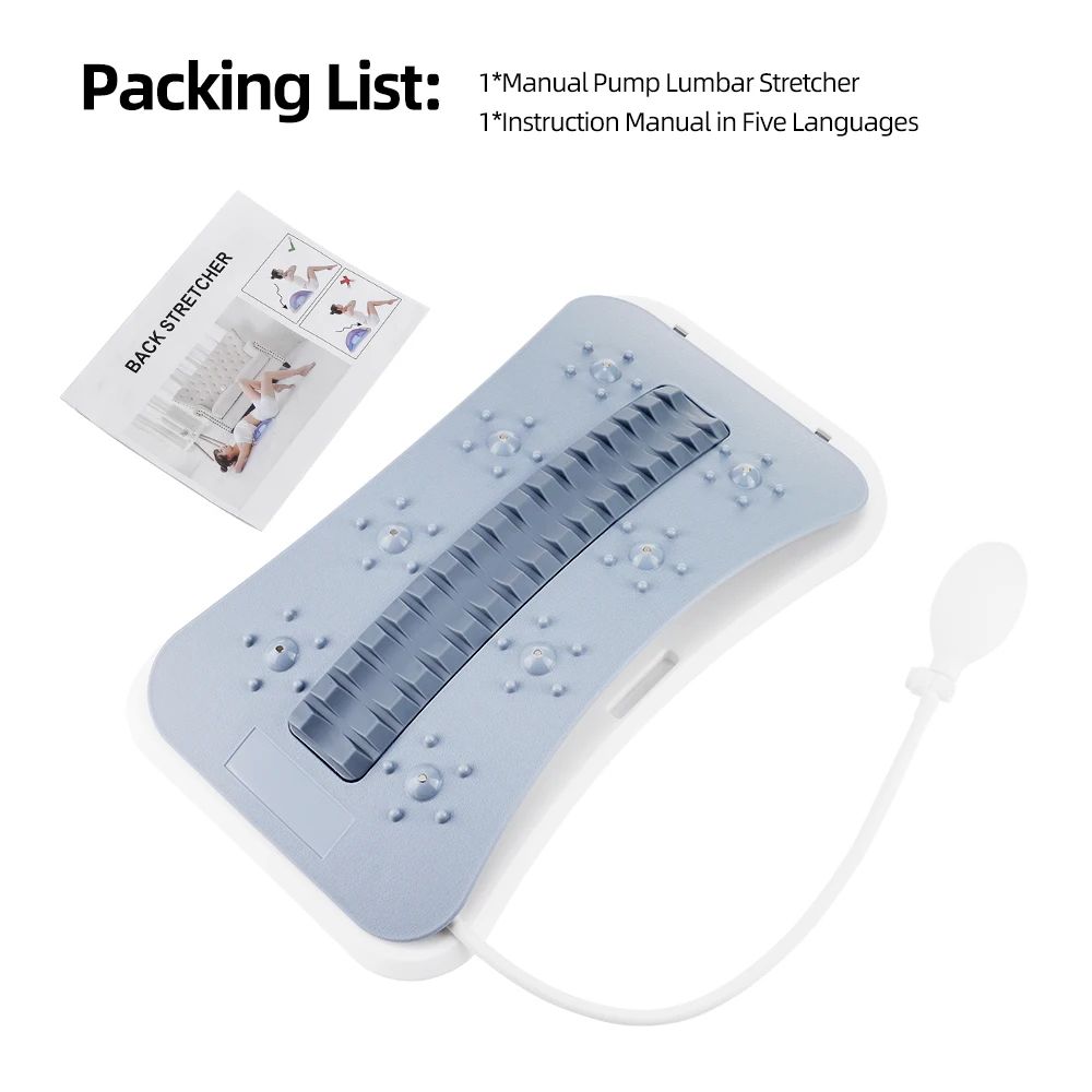 Back Stretcher Lumbar Support Traction Device With Adjustable Airbag 6