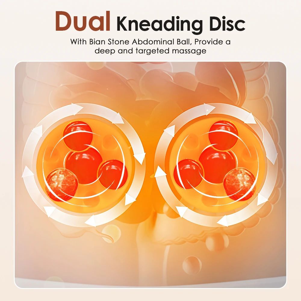 Electric Abdominal Massager Belt With Heat And Vibration Fat Burning Support 5