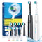 Rotary Electric Toothbrush Rechargeable Deep Cleaning Toothbrush With 8 Brush Heads 0