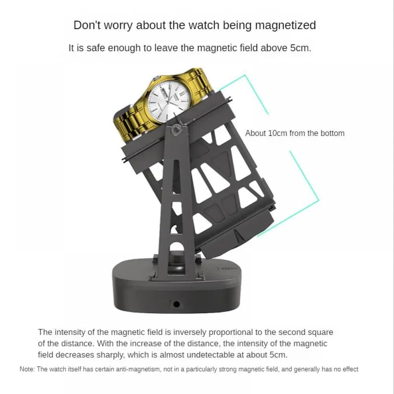 Automatic Watch Winder For Mechanical Watches Silent Self Winding Display Case 2