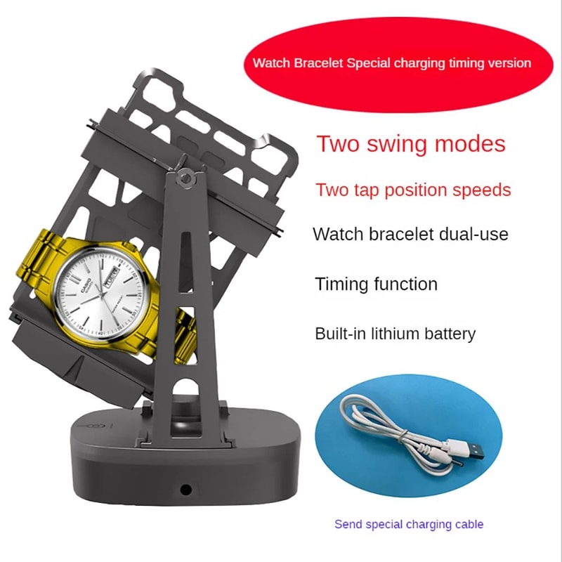 Automatic Watch Winder For Mechanical Watches Silent Self Winding Display Case 7