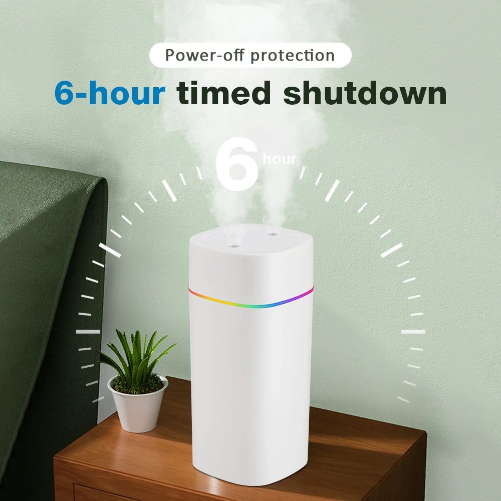 Portable Cool Mist Humidifier Aroma Diffuser With Night Light And USB Power 3