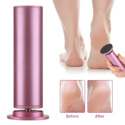 electric foot file callus remover with adjustable speed and 20 sandpaper discs