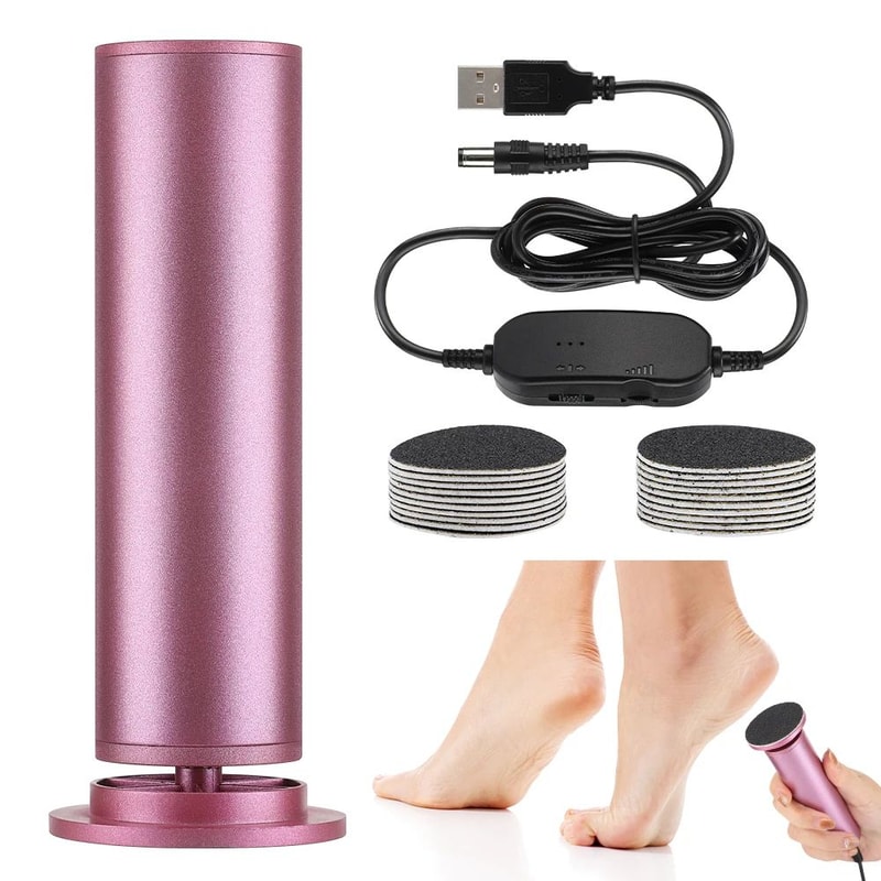 Electric Foot File Callus Remover With Adjustable Speed And 20 Sandpaper Discs 2