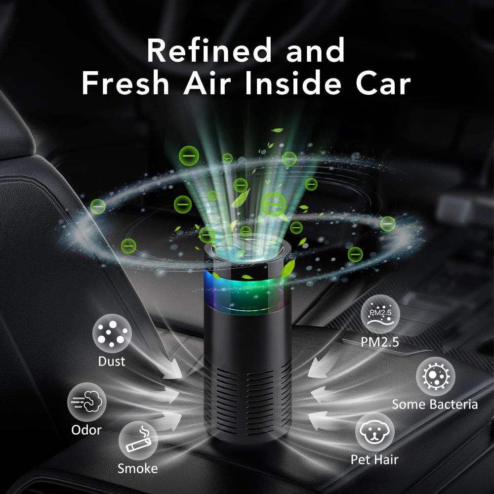 Portable Negative Ion Air Purifier Air Freshener For Home Car And Bedroom 3