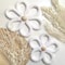 Bohemian Daisy Flower Wall Decor Woven Hanging Decoration Set 2