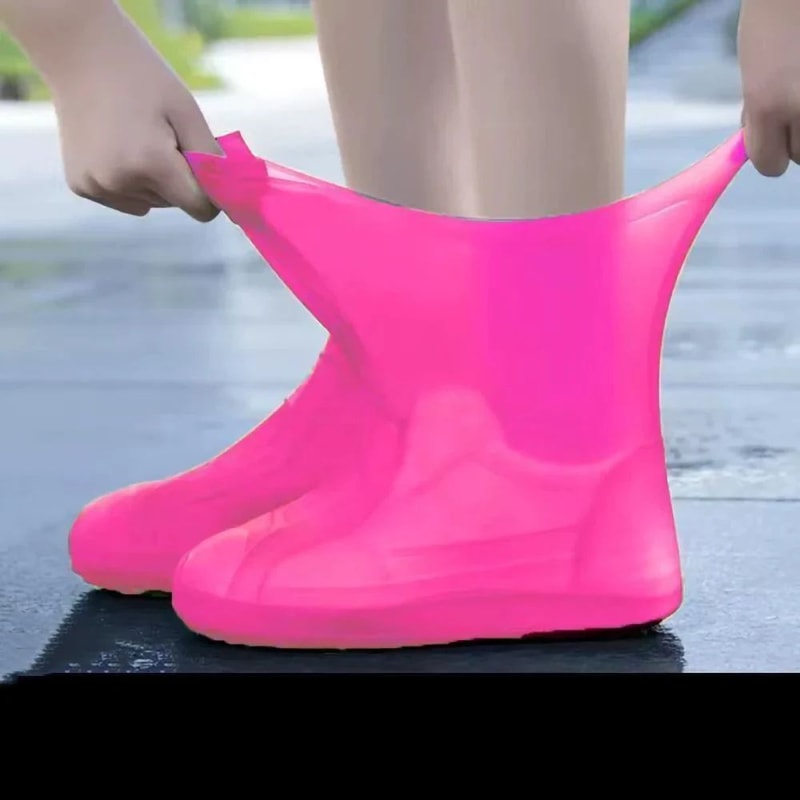 Waterproof Silicone Shoe Covers Non Slip Rain Overshoes For Outdoor Protection 8