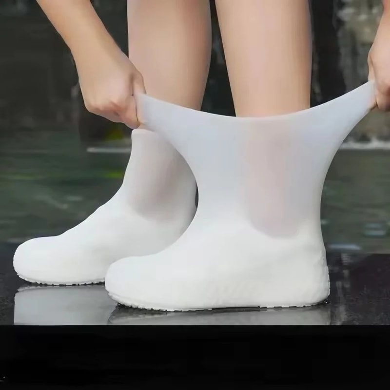 Waterproof Silicone Shoe Covers Non Slip Rain Overshoes For Outdoor Protection 9