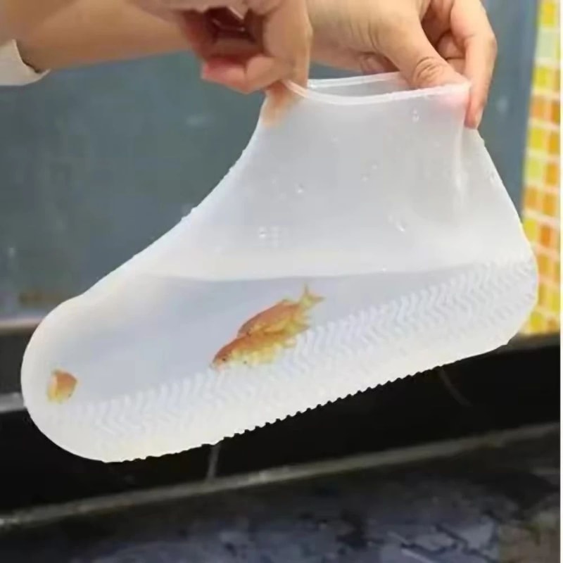 Waterproof Silicone Shoe Covers Non Slip Rain Overshoes For Outdoor Protection 2