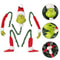 Grinch Style Christmas Tree Topper Set Elf Arms Legs Head Decoration Kit 1