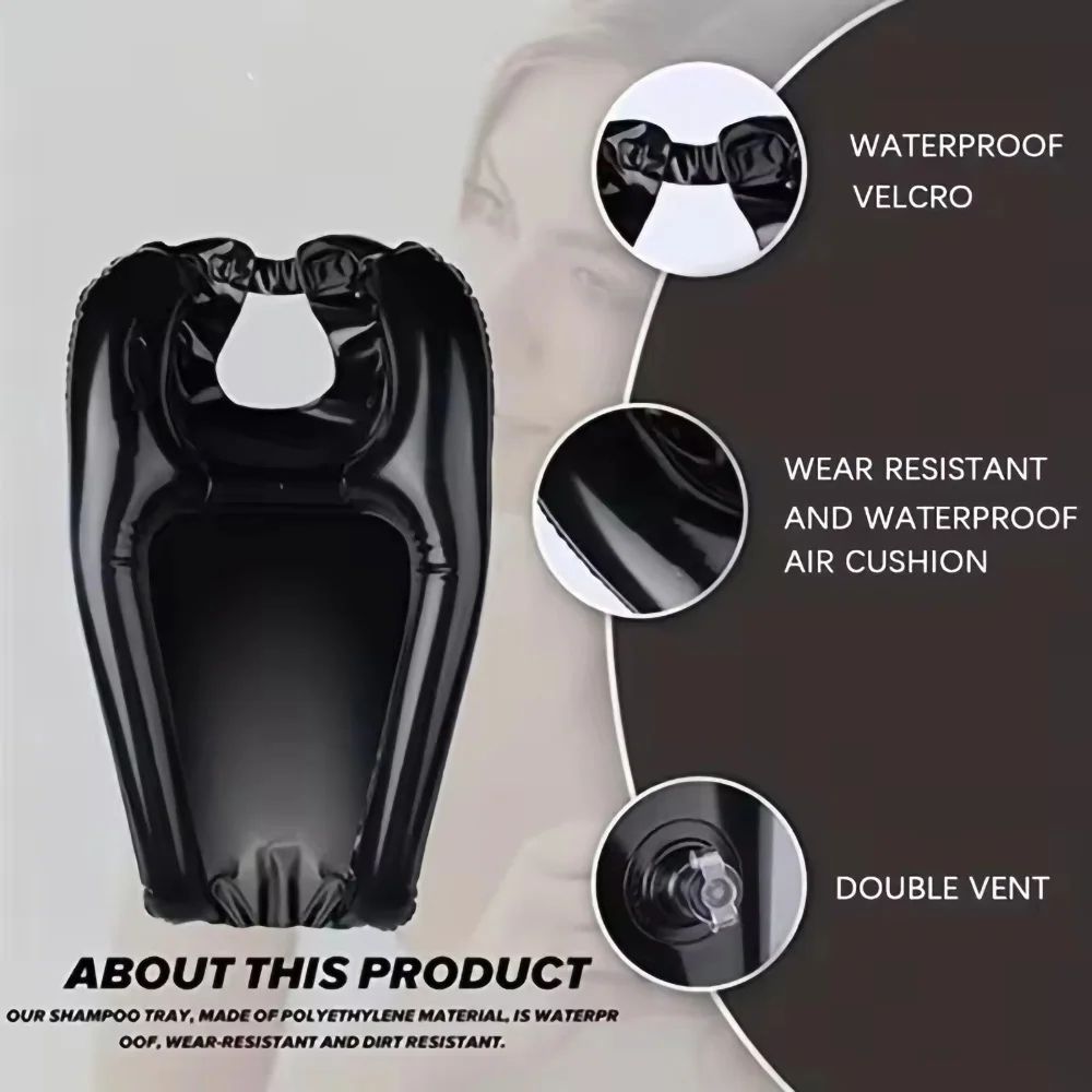 Portable Inflatable Shampoo Basin Bedside Hair Wash Solution 3