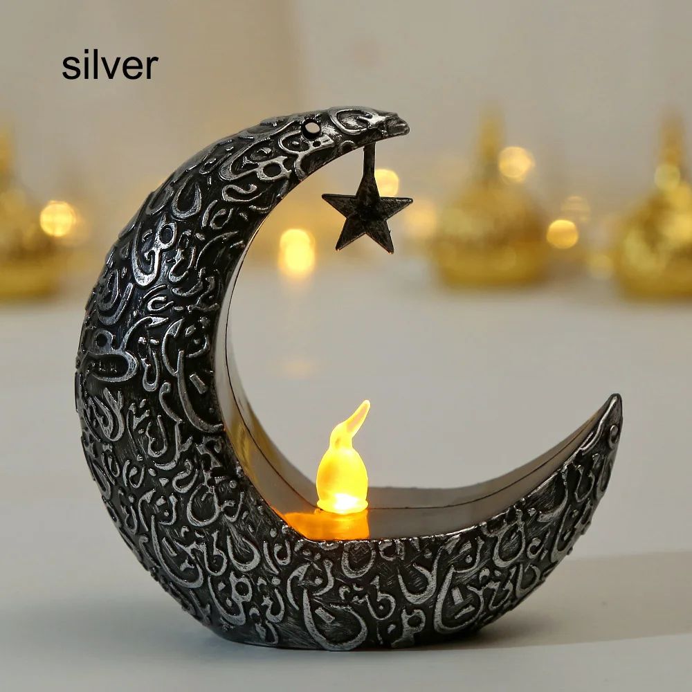 Ramadan Star Moon LED Lamp Elegant Islamic Decor Light 8