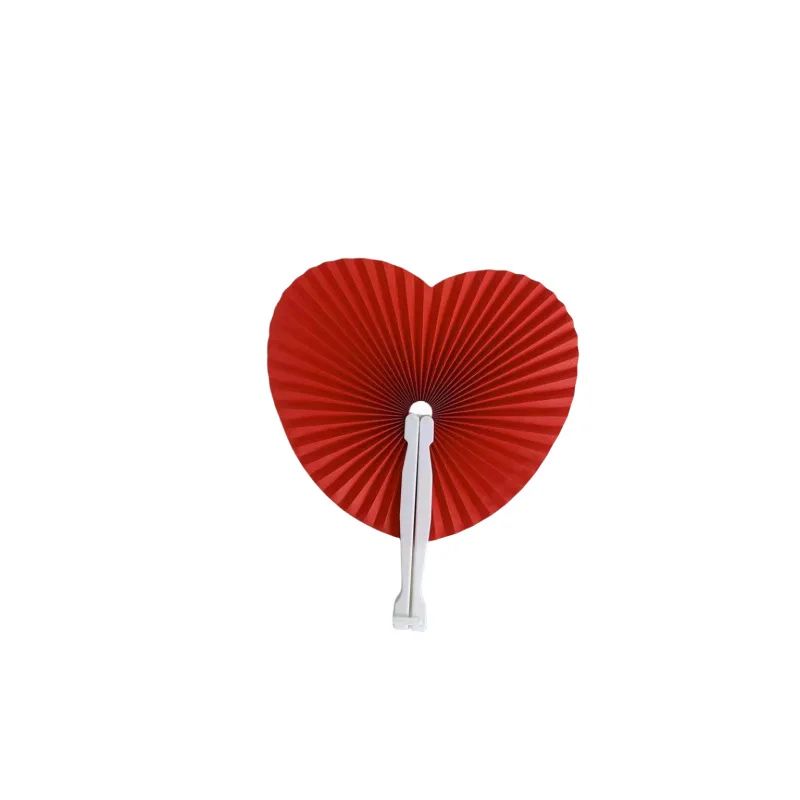 White Folding Paper Fan Elegant Party Favor And Handheld Decor 8