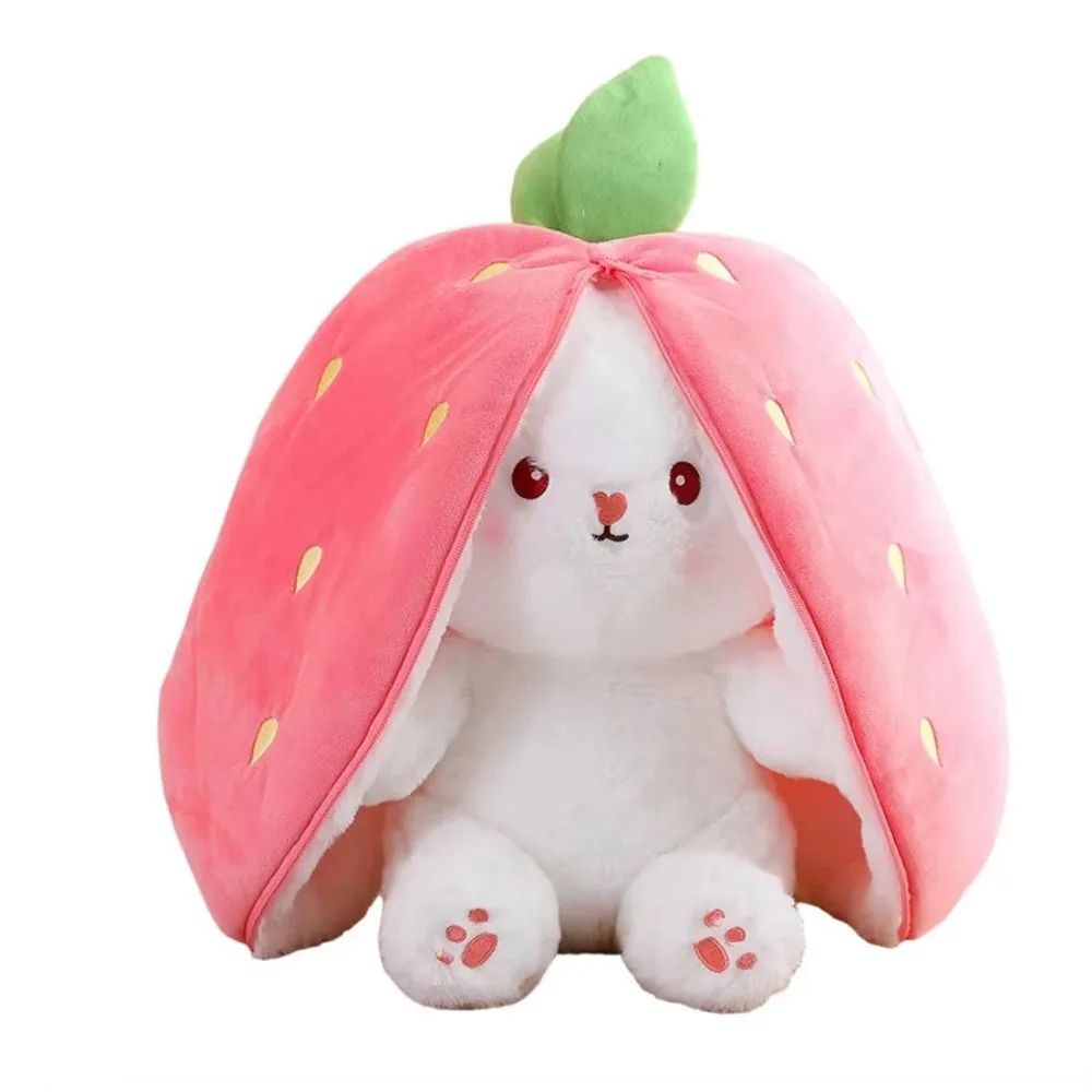 Cute Rabbit Plush Toy Soft Strawberry Bunny Stuffed Animal 7