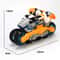 Transforming Stunt Motorcycle Toy 360 Rotating Light Music Car 5