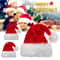 Christmas Santa Hat Long Plush Festive Holiday Party Hat 1