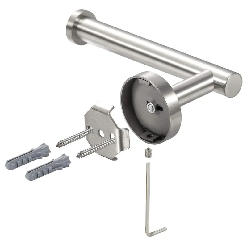Stainless Steel Toilet Paper Holder Wall Mount Bathroom Tissue Rack 2