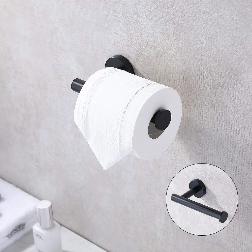 Stainless Steel Toilet Paper Holder Wall Mount Bathroom Tissue Rack 4