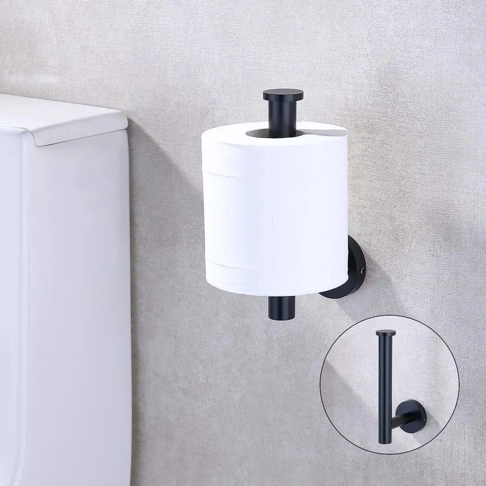 Stainless Steel Toilet Paper Holder Wall Mount Bathroom Tissue Rack 5