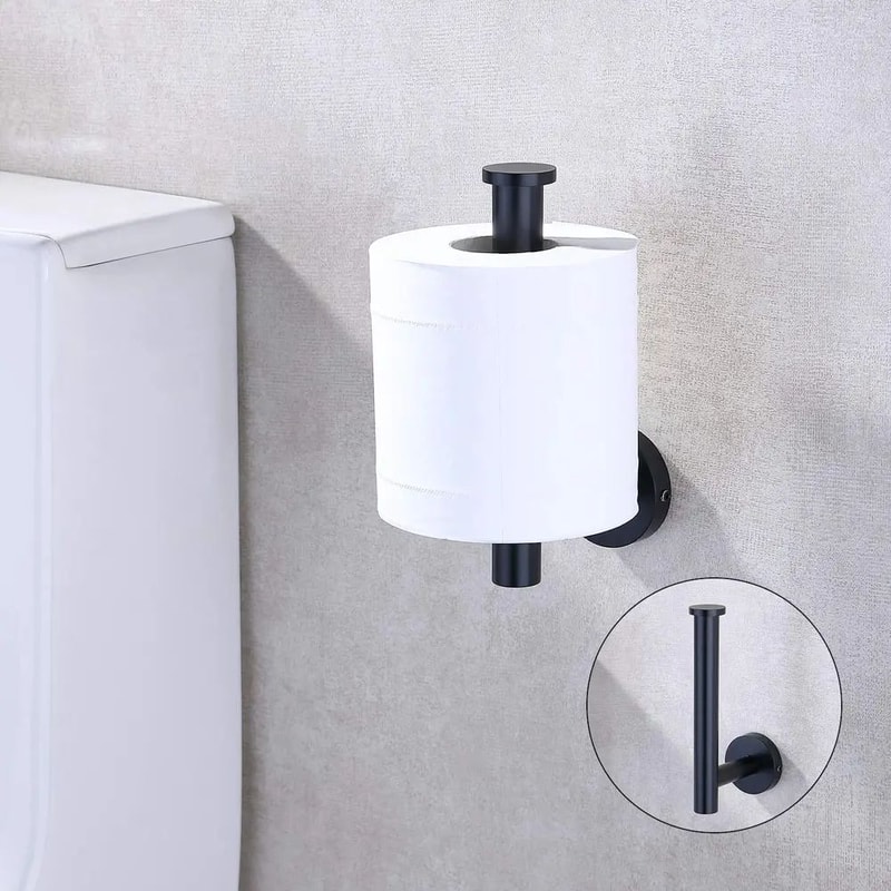 Stainless Steel Toilet Paper Holder Wall Mount Bathroom Tissue Rack 5