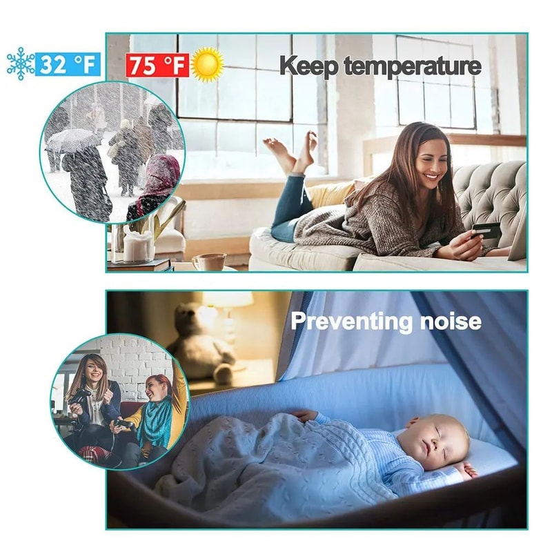 Under Door Draft Stopper Adhesive Seal Strip Noise Dust Blocker 3