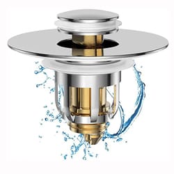 universal sink drain stopper pop up filter hair catcher