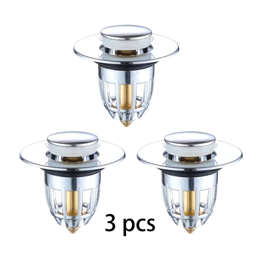 Universal Sink Drain Stopper Pop Up Filter Hair Catcher 7