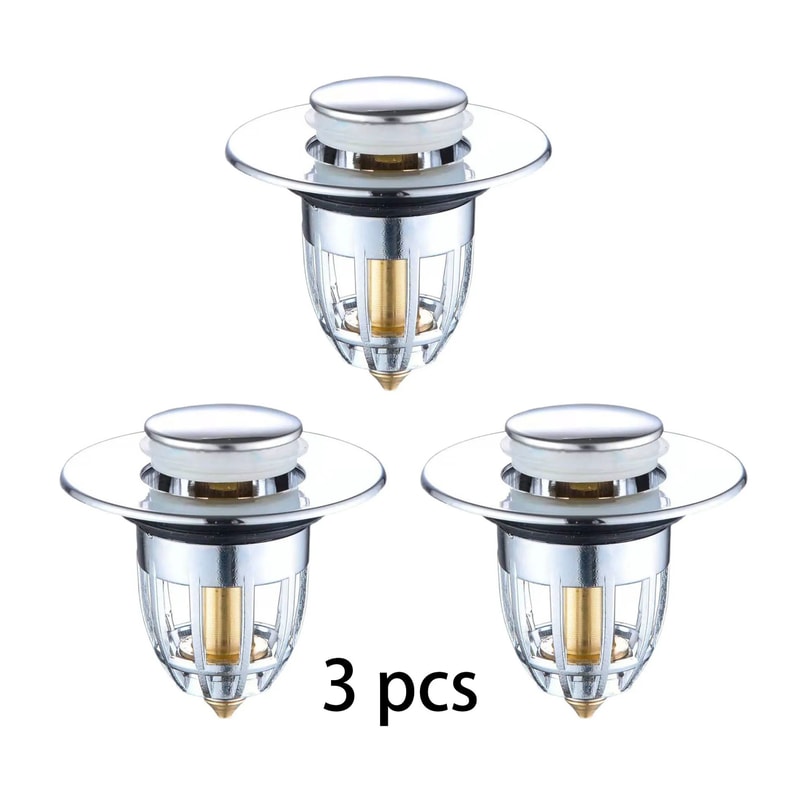 Universal Sink Drain Stopper Pop Up Filter Hair Catcher 7