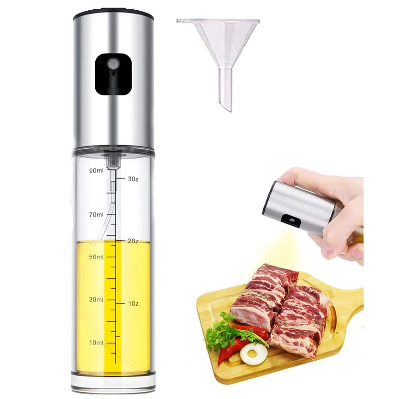 Glass Oil Sprayer Bottle Fine Mist Olive Oil Dispenser 0