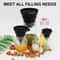 Silicone Funnel Set Collapsible Kitchen Funnel For Bottles 3 Pack 3