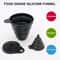 Silicone Funnel Set Collapsible Kitchen Funnel For Bottles 3 Pack 4