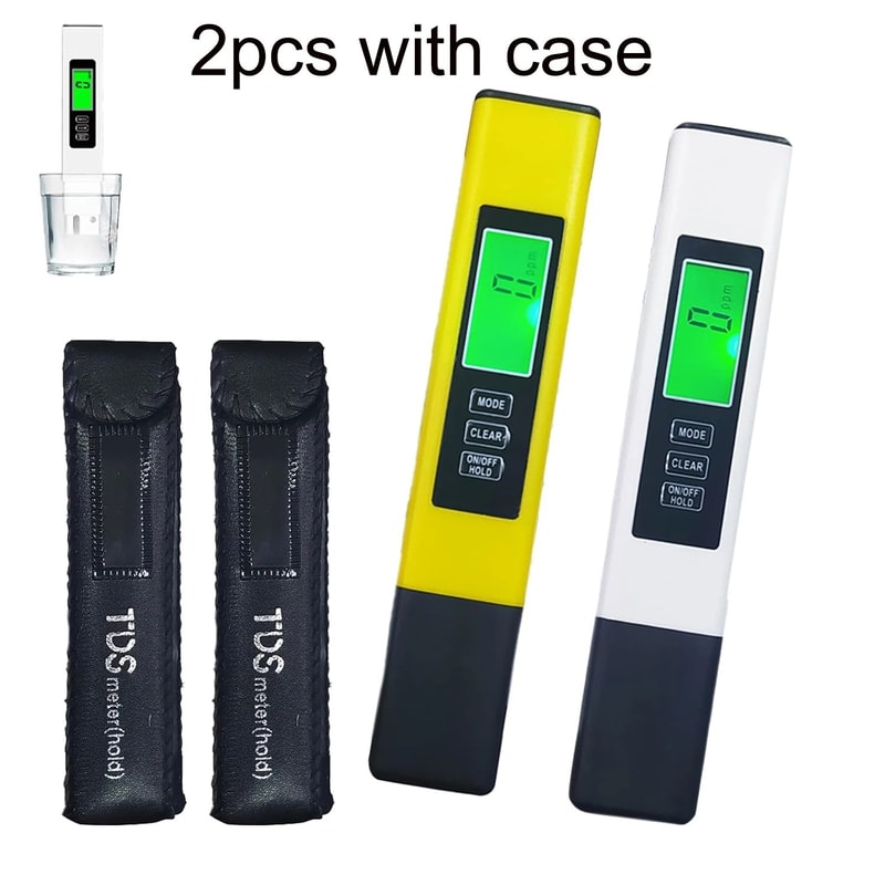 Digital TDS Water Tester Portable Water Quality Meter With Case 7