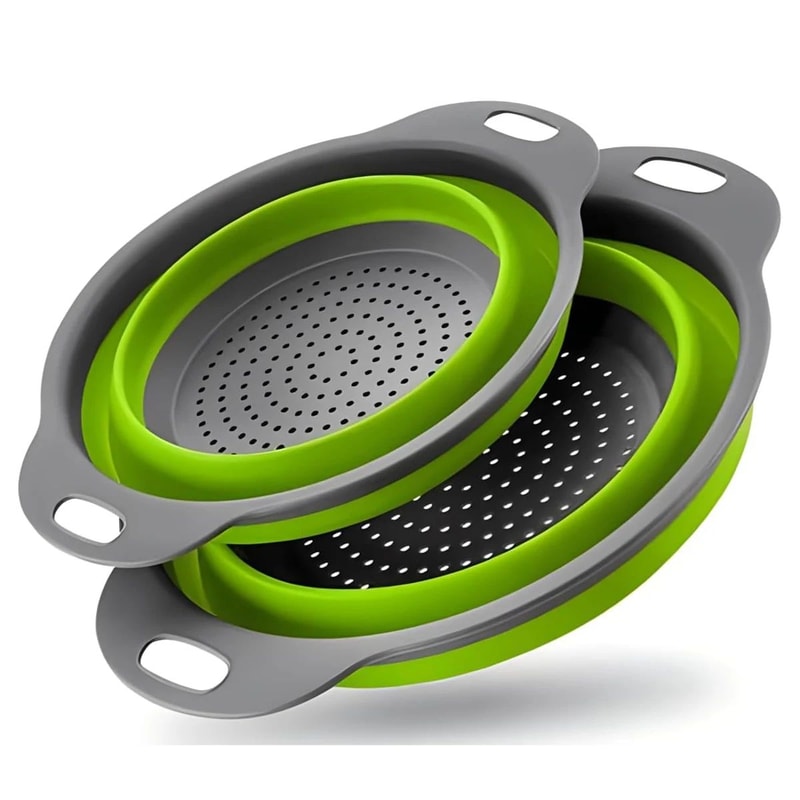 Collapsible Silicone Colander Space Saving Kitchen Strainer Basket 7