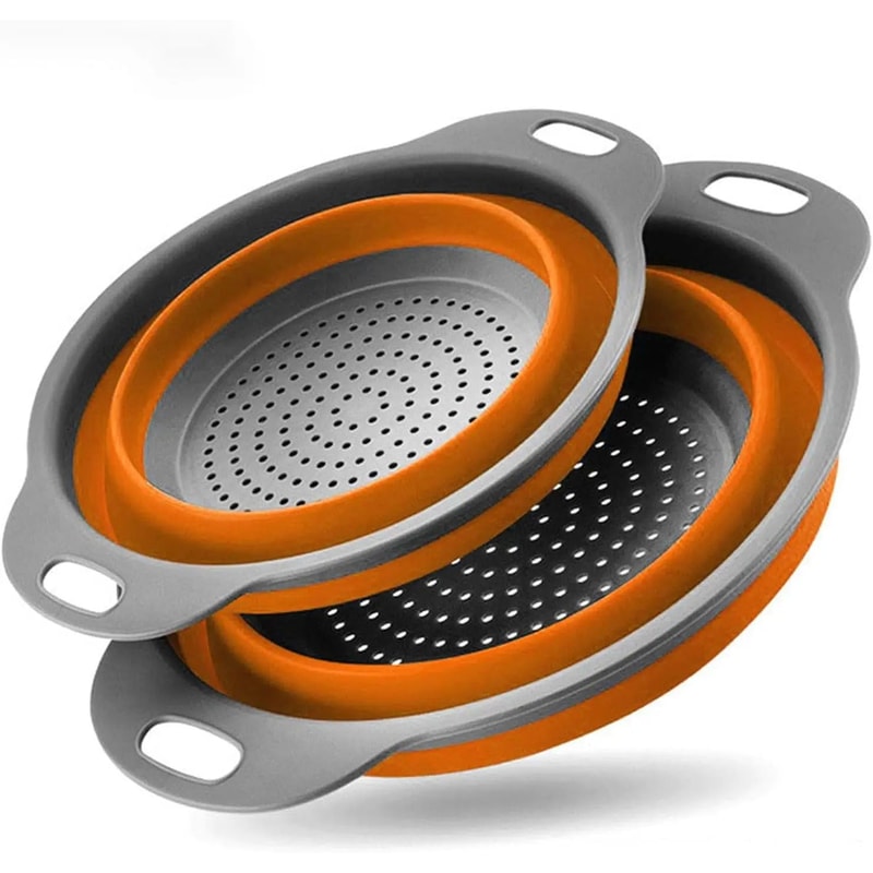 Collapsible Silicone Colander Space Saving Kitchen Strainer Basket 9