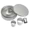 Stainless Steel Mousse Ring Set Round Cake Cutter Baking Molds 0