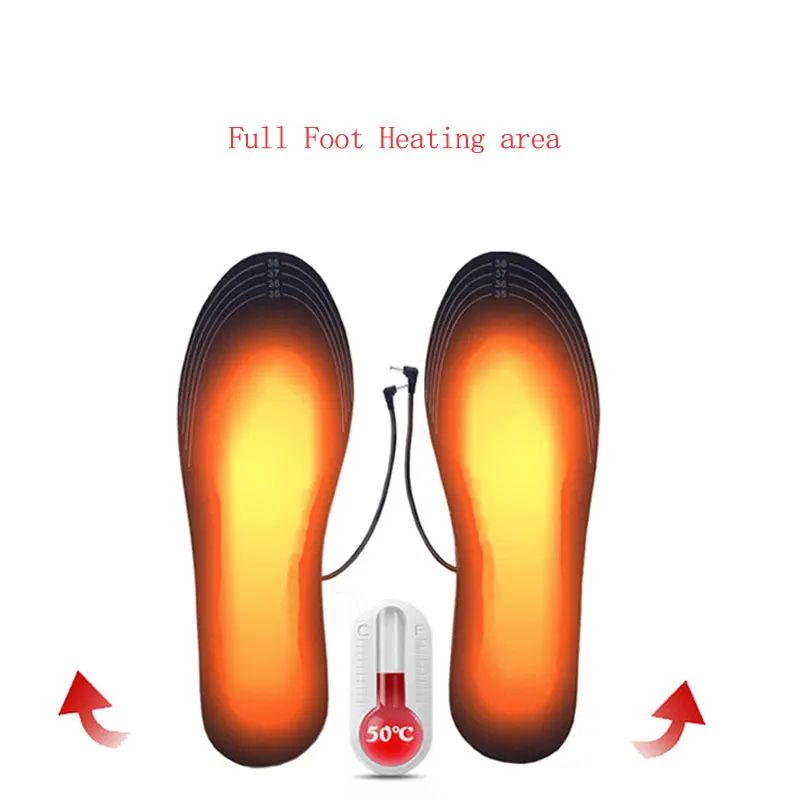 USB Heated Insoles Electric Foot Warmers For Shoes 3