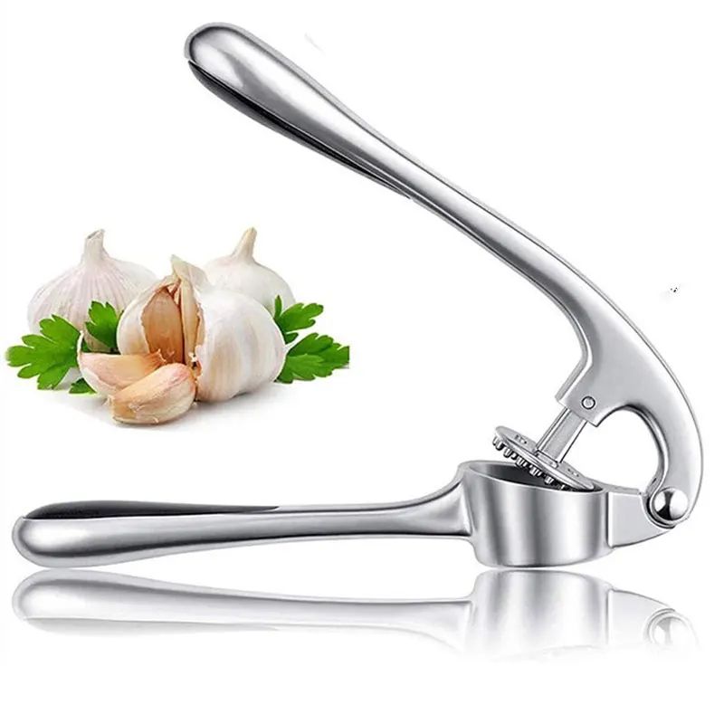 Stainless Steel Garlic Press Rocker Crusher And Mincer Tool 6
