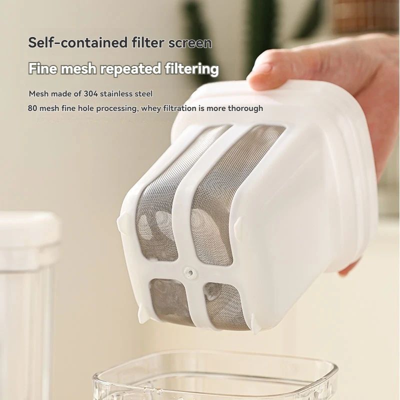 Greek Yogurt Strainer Maker With Storage Container And Whey Separator 2