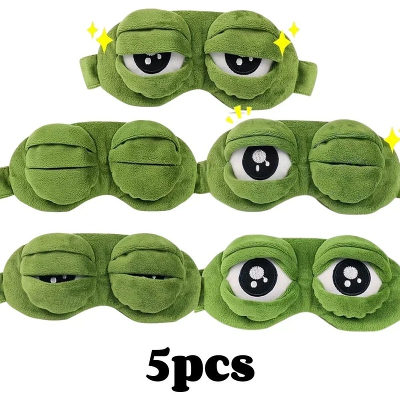 3D Frog Sleep Mask Soft Eye Mask For Travel And Deep Sleep 9