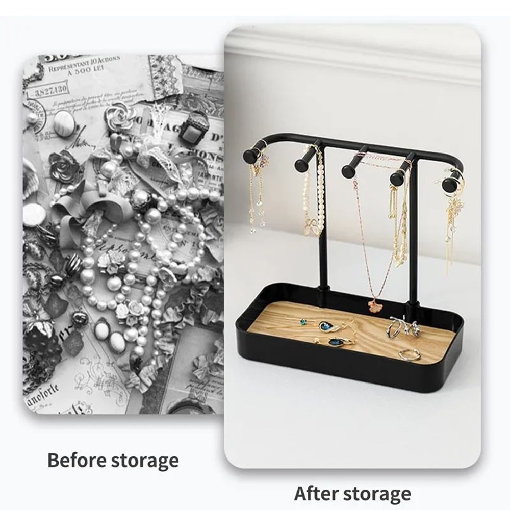 Jewelry Display Organizer Stand For Earrings Necklaces And Rings 3