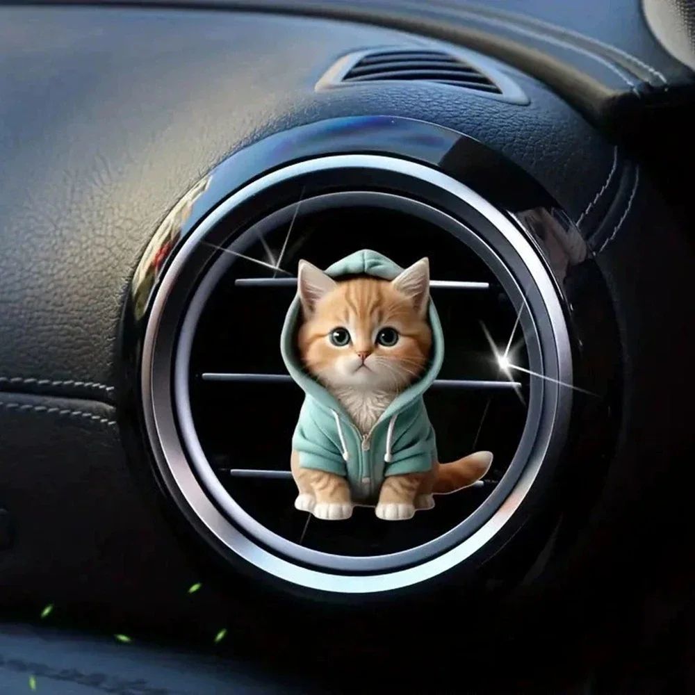 Cute Cat Car Air Freshener Vent Clip With Long Lasting Fragrance 6